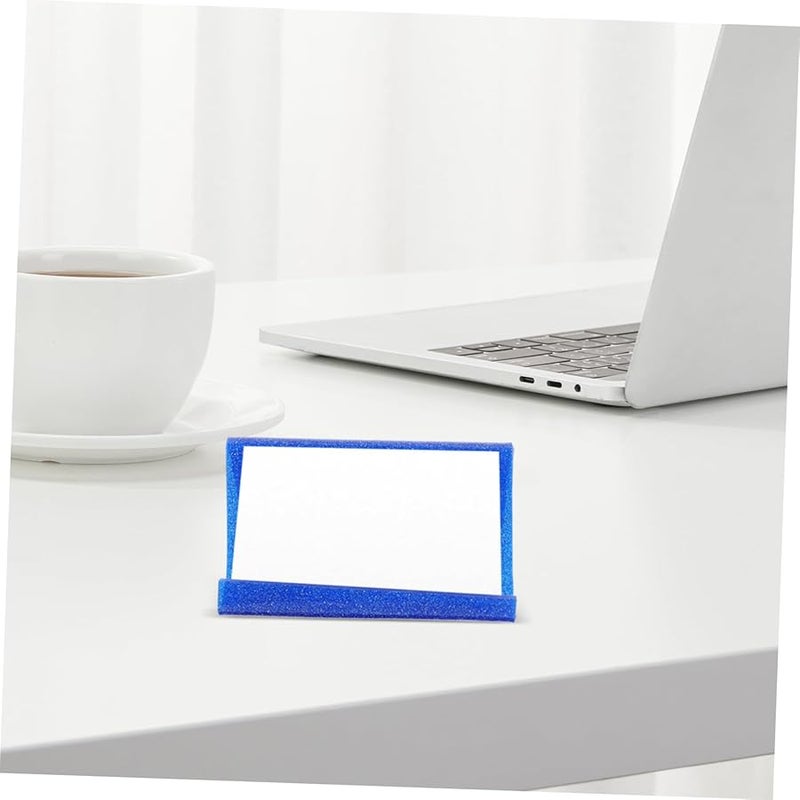 Glitter Acrylic Business Card Holder Desk Display Stand With Easy Access Base - Image 2